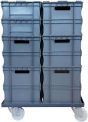 Plataforma con ruedas 60 x 40 para cajas apelables