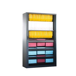 Armario NG monobloque Niceday estrecho beige 4 baldas 198 cm alto