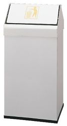 Papelera metalica bano 32 x 25 x 65 52 litros