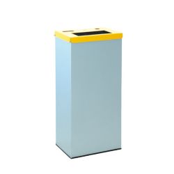 Papelera metalica reciclaje pilas 76 litros