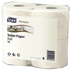 Fardo 96 rollos papel higienico 22 m Tork Premium 100 virgen