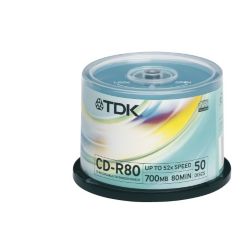 Spindle 50 CD R 700 MB 80 min TDK
