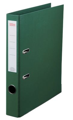 Classeur a levier Office DEPOT Plasticolor Dos 50 mm Vert