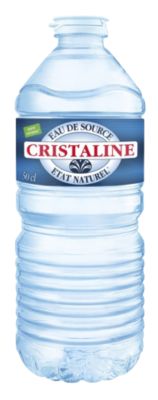 24 bouteilles d eau plate Cristaline 50 cl