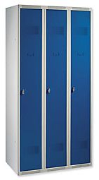 Vestiaire 2 cases pour industries propres Niceday gris bleu 60 x 50 x 190 cm