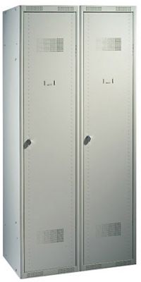 Vestiaire pour industrie salissante a monter Niceday gris 40 x 180 x 50 cm