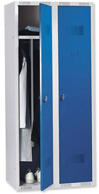 Vestiaire pour industries propres a monter Niceday gris bleu 30 x 180 x 50 cm