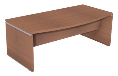 Table bureau pieds panneaux bureau plateau melamine arque Gamme Boston