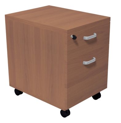 Caisson mobile 2 tiroirs melamine Cerisier Gamme London