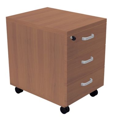 Caisson mobile 3 tiroirs melamine Cerisier Gamme London