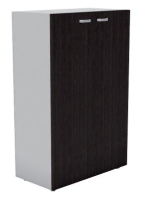 Armoire basses portes pleines melamine Wenge Gamme London