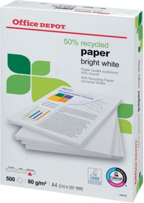 Papier blanc recycle
