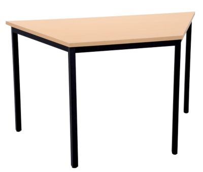 Table trapezoidale Niceday 140 x 70 cm hetre et noir