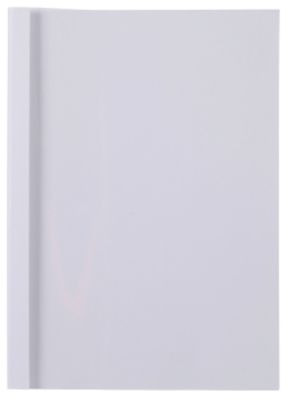100 couvertures de thermoreliure carton toile GBC dos 15 mm blanc