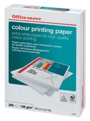 Carta Office Depot Color Printing formato A4 grammatura 120 g m2 in risma da 250 fogli
