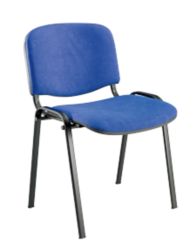 Sedia attesa o conferenza rivestimento acrilico colore blu