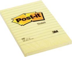 Post it extra large a righe giallo 102 x 152 mm 100 fogli per blocchetto