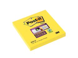 Post it Super Sticky giallo brillante dim 76 x 76 mm in conf da 12 pz