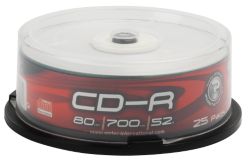 CD R Emtec 700MB 80 min 52x spindle da 25 pz