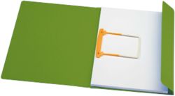 Cartelline Secolor con Jalema clip colore verde in conf da 10 pz