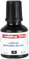Refill nero marcatori Edding T25 30 ml