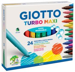 Pennarelli Giotto Turbomaxi Barattolo 24 pezzi