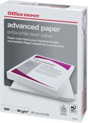 Carta Laser Advanced Paper Office Depot formato A4 grammatura 90 g m2 in risma da 500 fogli