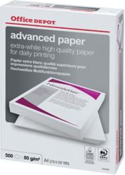 Carta multifunzione Advanced Office Depot formato A4 grammatura 80g m2 in risma da 500 fogli