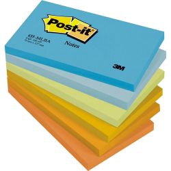 Post it Balanced colours dim 76 x 127 mm conf da 6 pz