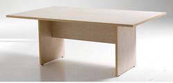 Tavolo riunioni linea arredo Matiz Stilo e Quadra con gambe a pannello dim 240 x 110 x 72 cm colore noce