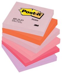 Post it Joyful colours dim 76 x 76 mm conf da 6 pz
