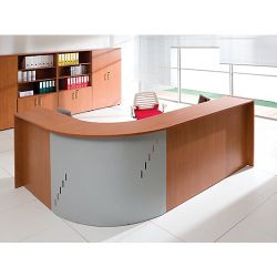 Angolare 90 con frontale in metallo Tdm dim 91 x 91 x108 colore ciliegio