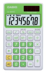 Calcolatrice portatile Casio SL 300 VC colore verde