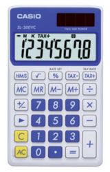 Calcolatrice portatile Casio SL 300 VC colore blu