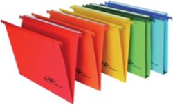 Cartelle sospese Joker Bertesi cassetto 39 cm fondo V colore giallo conf da 25 pz