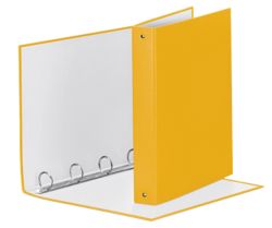Raccoglittori Meeting a 4 anelli Esselte dorso 4 cm colore giallo