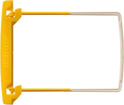 Clip rilegafogli Jalema 5 cm in conf da 10 pz  2 raccordi rossi