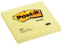 Post it notes giallo canary dim 76 x 76 mm in conf da 12 pz