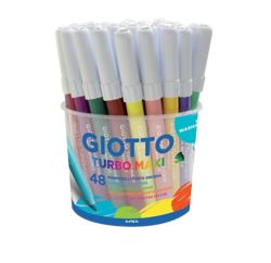 Pennarelli Giotto Turbomaxi barattolo 48 pezzi
