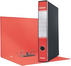 Registratore Oxford protocollo 23x33 cm dorso 5 cm colore rosso