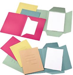 Cartelline a 3 lembi Niceday con stampa colore giallo fto 25 x 33 cm