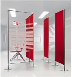 Pannello divisorio in PVC autoestinguente Righe Bianche  traverse